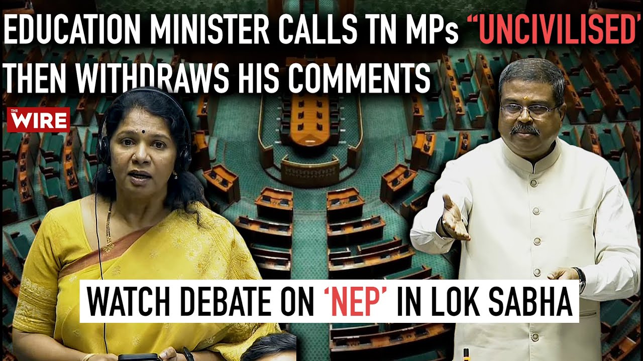 Uproar in Lok Sabha After Education Minister’s “Uncivilised” Remark On Tamil Nadu: Watch Debate
