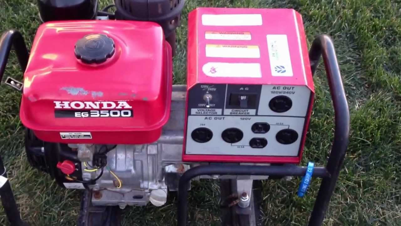 Honda eg 3500 generator manual #3