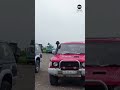 Vehicles shake during massive Russia earthquake