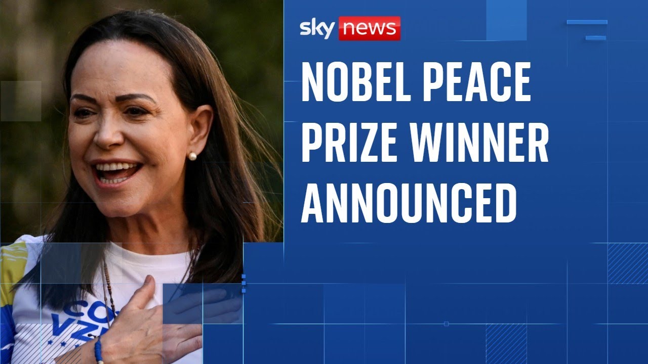 Maria Corina Machado, Venezuela's opposition leader, has won the Nobel Peace Prize.