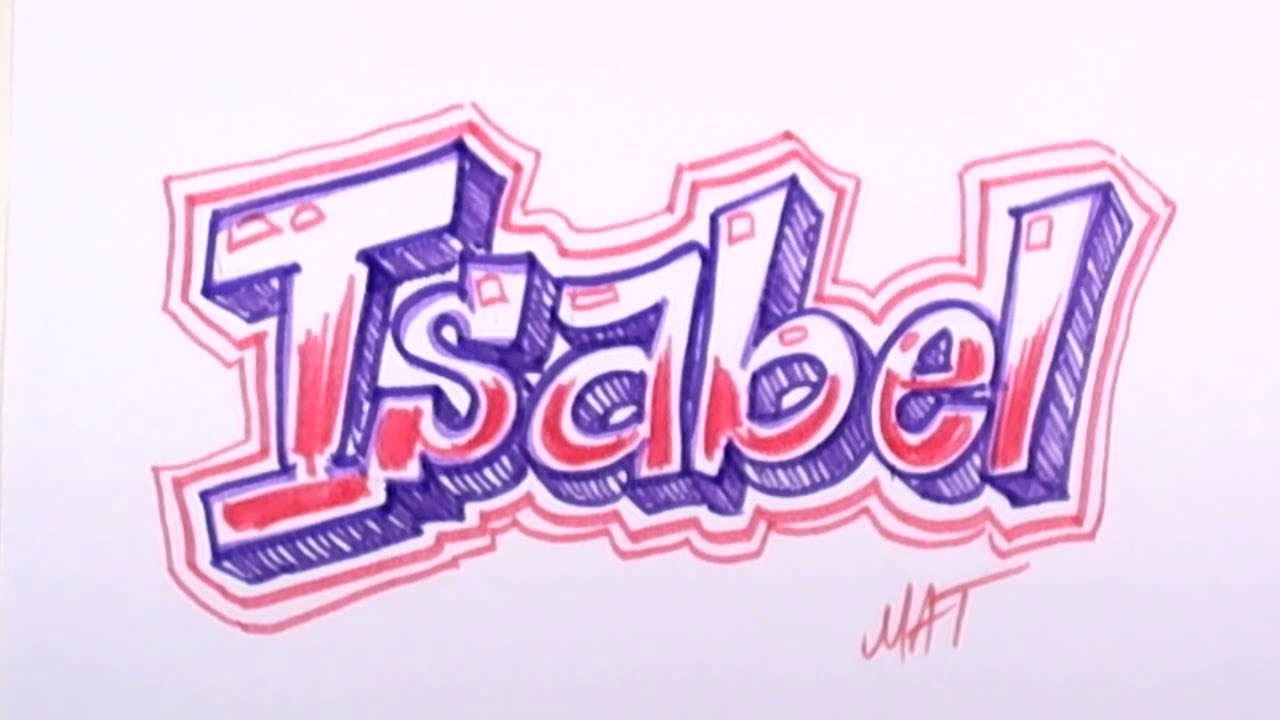 How To Write Isabel In Cursive