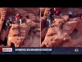 Video shows men damaging ancient rocks in national park  - 01:39 min - News - Video