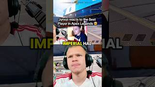 Jynxzi reacts to the Best Player in Apex Legends 🤯 #jynxzi #apex #imperialhal #clips