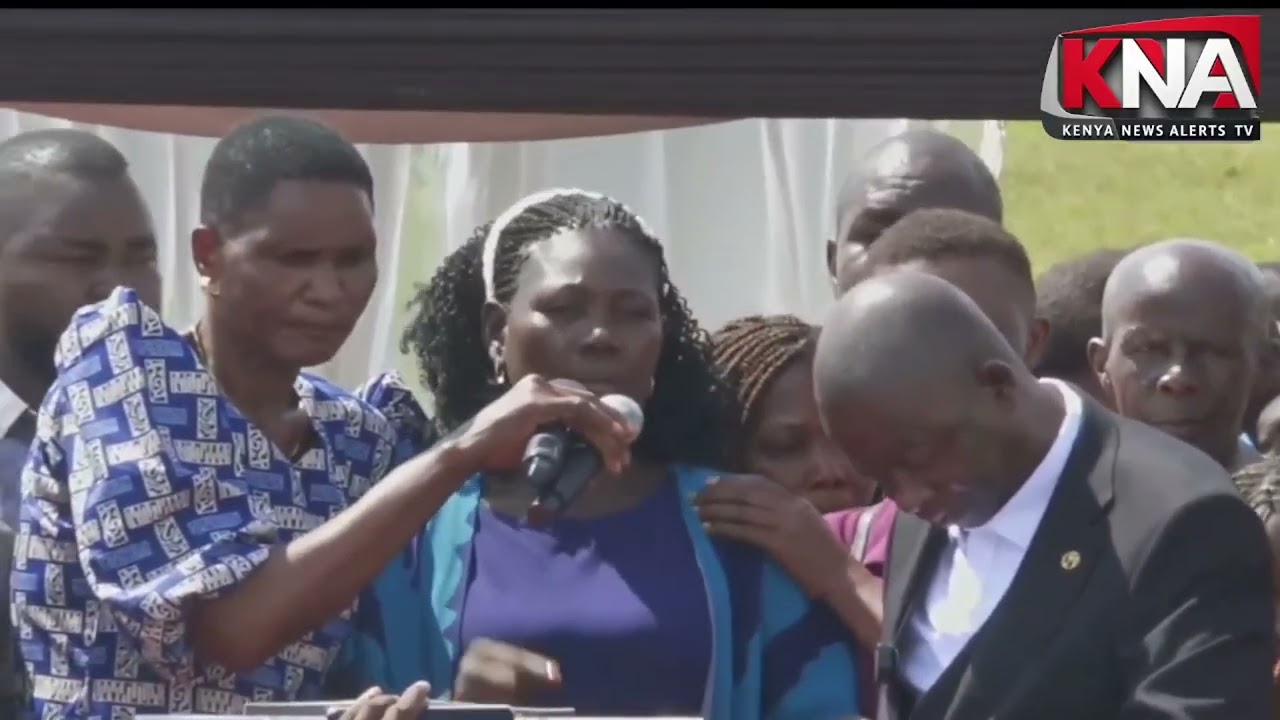 LISTEN TO EMOTIONAL ALBERT OJWANG'S MOTHER TRIBUTE AT HIS BURIAL