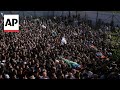 Funeral of 14 Palestinians killed in Israeli raid on West Bank refugee camp