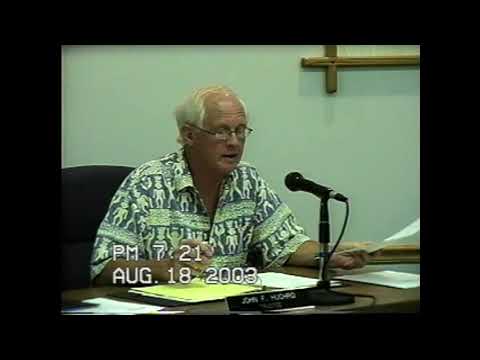 Rouses Point Village Board Meeting 8-18-03