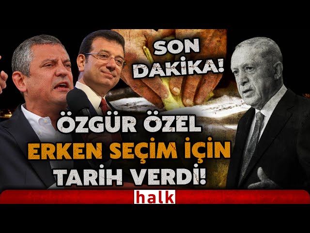 SON DAKİKA! Özgür Özel, CHP'nin Büyükçekmece Mitingi'nde erken seçim için tarih verdi!