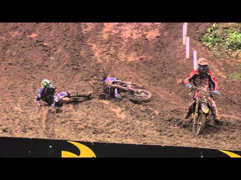 MXGP of Great Britain 2013 - Christophe Charlier Crash - Motocross 