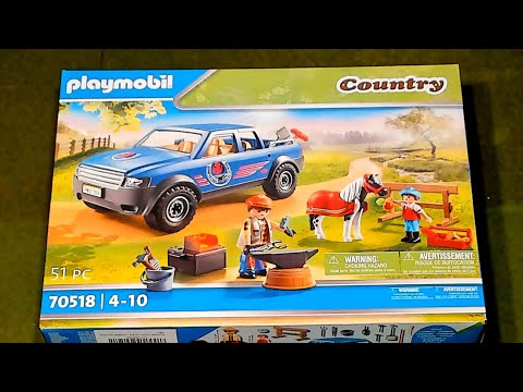 Unboxing/ Auspacken des Playmobil Hufschmied 70518. Im Anschluss baue ich mit euch alles zusammen.