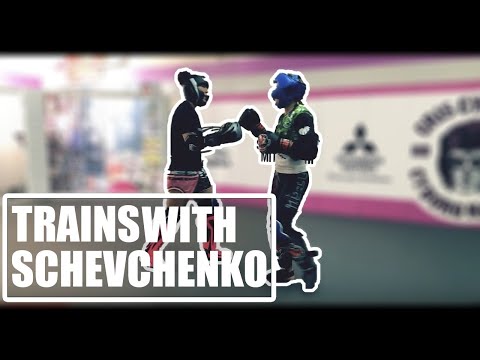 Cris Cyborg trains with Valentina Shevchenko (Bullet Muay Thai) ahead of UFC 232