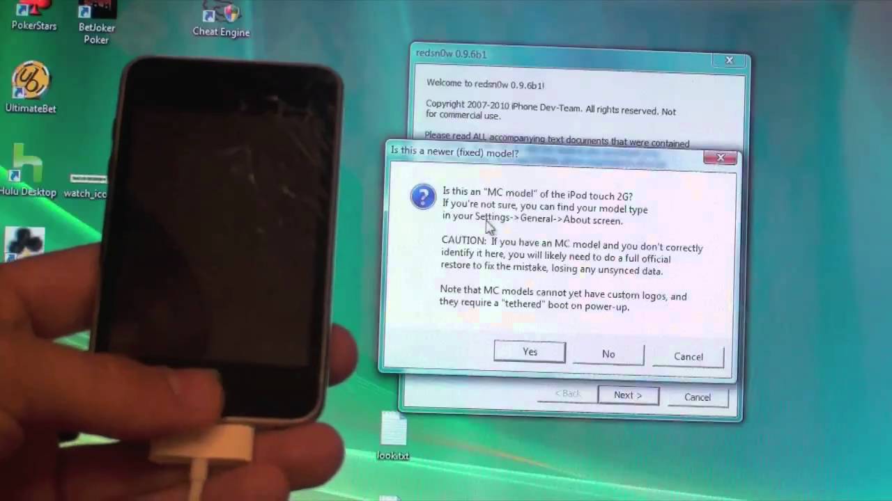 Iphone ipod jailbreak redsn0w win 0 7 2