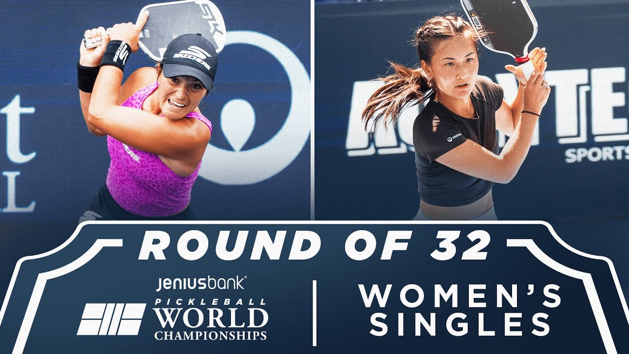 Catherine Parenteau v Alix Truong at the Jenius Bank Pickleball World Championships