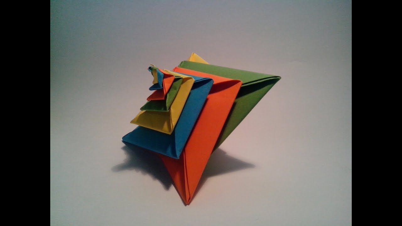 Como hacer una espiral de papel (Origami modular 3D) YouTube