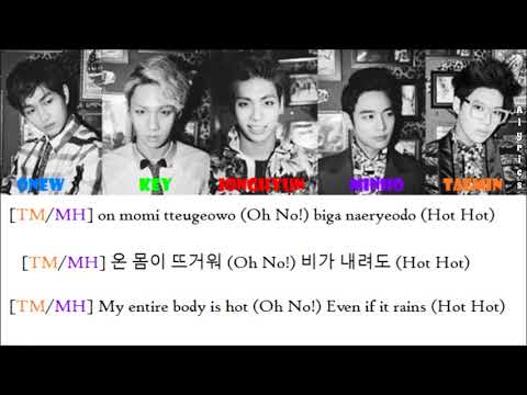 SHINee - Like a Fire (Rom-Han-Eng Lyrics) Color & Picture Coded