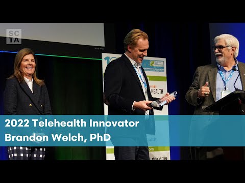 screenshot of youtube video titled 2022 Telehealth Innovator Brandon Welch PhD, Doxy Me