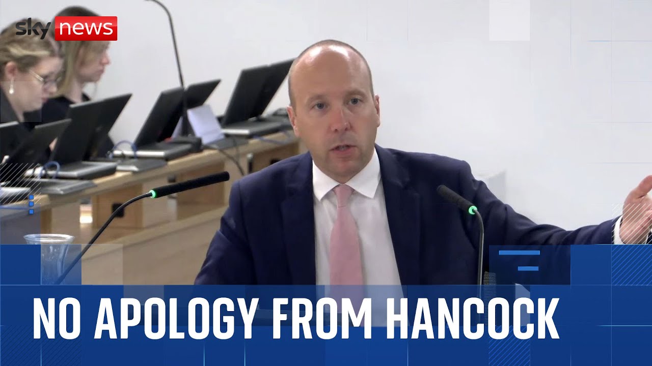 Matt Hancock accused of insulting 'memory of every COVID victim' over inquiry comments