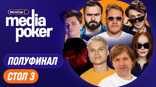 ЭЛДЖЕЙ, NS, Джарахов, Джабраилов, Хетаг, RAMZES | Winline Media Poker | 3 стол, Столы Фрибетов