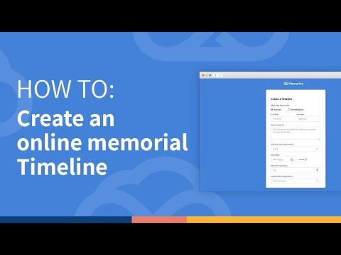 How to Create a Memorial Timeline | Website