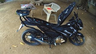 givi hrv rack installation on 150 fi and unboxing givi hrv rack installation on 150 fi and unboxing