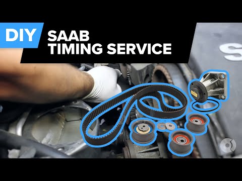 SAAB 9-5 - V6 3.0 T - Timing Belt, Pulleys, Tensioner & Water Pump Replacement