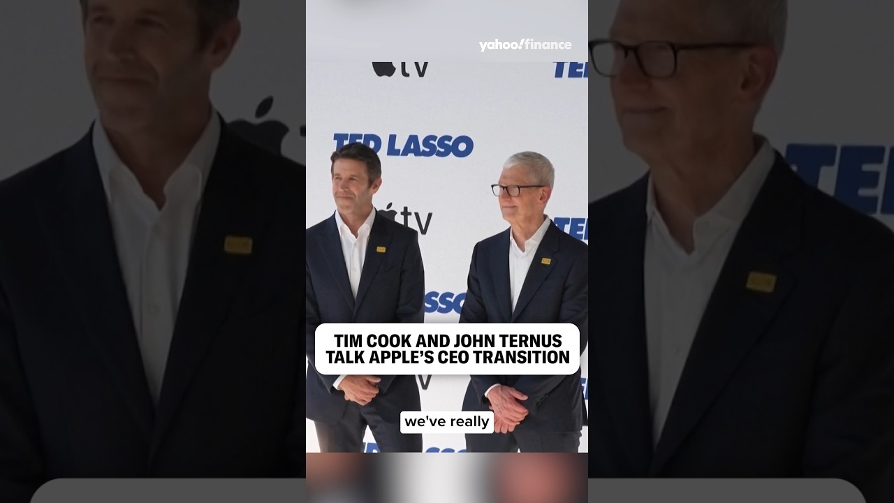 Apple's Tim Cook and John Ternus are excited for the succession