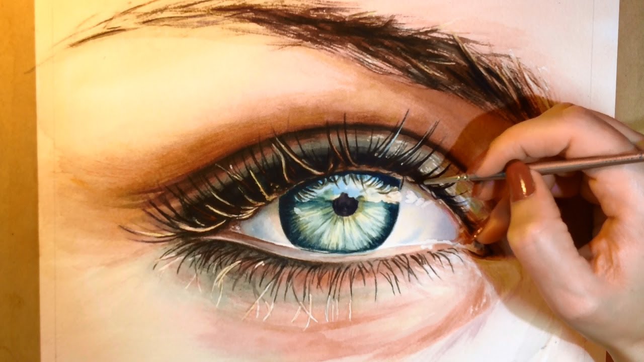 Watercolor Painting Eyes at Mark Beck blog