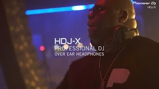 Pioneer DJ HDJ-X7-K Professional Over-Ear DJ Headphones - Black in action - learn more