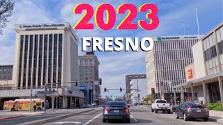 Driving Around Fresno California,  Downtown Fresno 2023