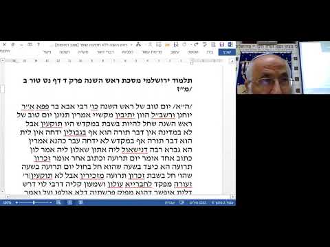 הרב משה סוויסה- ראש השנה ללא שופר