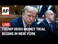 Trump hush money trial LIVE: Outside courthouse in New York