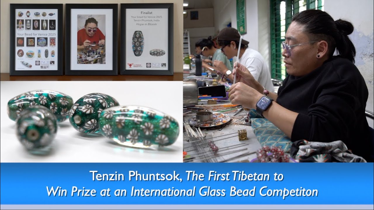 ཤེལ་ཕྲེང་ཕྲ་རྒྱན་གྱི་འགྲན་བསྡུར་ཞིག་ནང་ཨང་རིམ་སོན་མཁན་བསྟན་འཛིན་ཕུན་ཚོགས་ལ་བཅར་འདྲི།