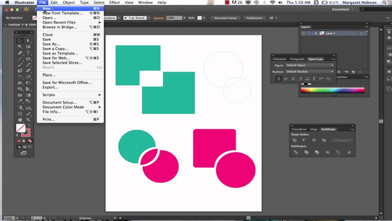 The Shape Builder And Pathfinder In Illustrator CS6 YouTube