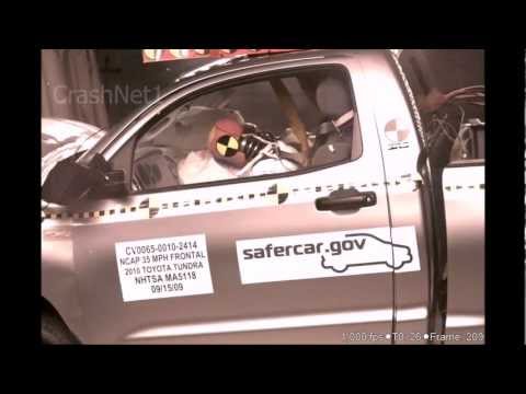 Teste de acidente de vídeo Toyota Tundra Double Cabs desde 2006