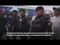 Guatemalas president-elect Bernardo Arévalo leads march through Guatemala City  - 01:26 min - News - Video