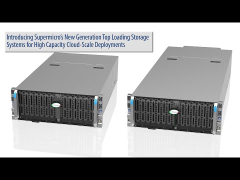 Supermicro SuperMinute: 60-Bay and 90-Bay Top-Loading Storage Systems with New Black Grille
