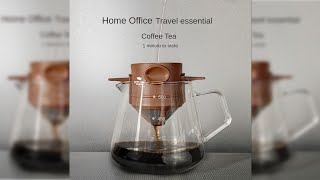 Pratinjau video produk One Two Cups Filter Penyaring Kopi Portable Cone Coffee Dripper - F-402