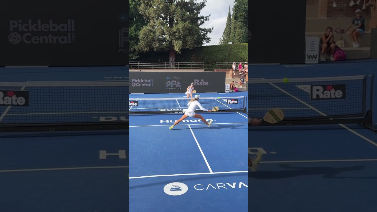 Genie Bouchard is getting a hang of this pickleball thing 👏