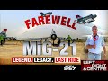 Mig 21 Bison Retirement LIVE | Mig 21 Retirement Ceremony | Mig 21 Fighter Jet | Farewell Mig-21