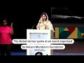 Malala Yousafzai likens Talibans treatment of women to apartheid - 01:34 min - News - Video