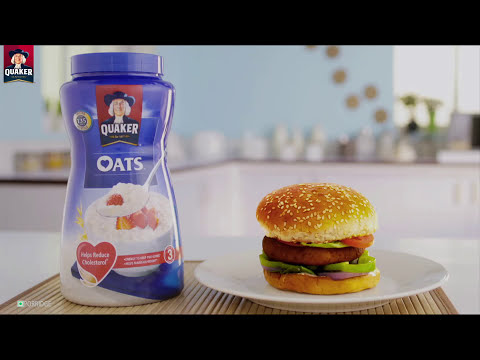 How to make Oats Burgers - Tasty Oats Burger Recipe | Quaker Oats