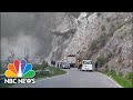 Watch: Dramatic video captures landslide on Peruvian highway