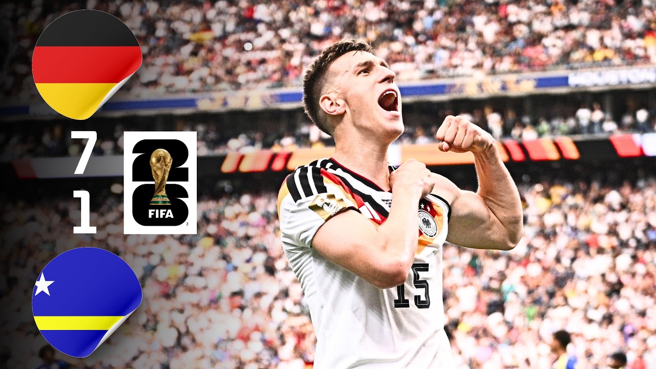 Résumé du match entre l'Allemagne et le Curaçao à la Coupe du Monde de la FIFA 2026™!