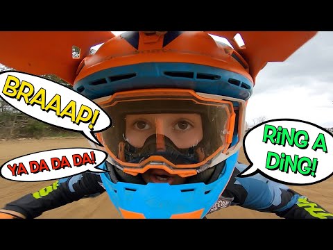Hilarious 10 Year Old Making Dirt Bike Sounds While Riding!