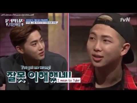 Exo Suho disses BTS Rapmonster (funny)
