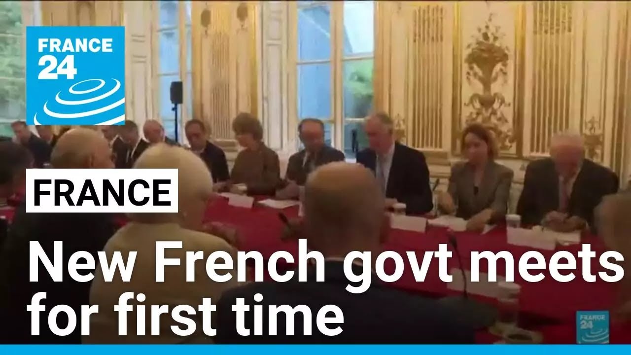 Budget and migrant issues top agenda as new French govt meets for first time • FRANCE 24 English