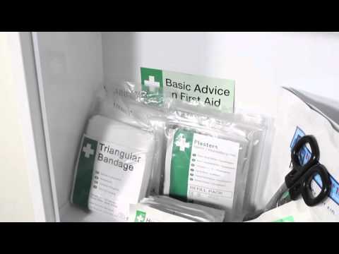 Safety First Aid Workplace First Aid Cabinets British Standard Compliant Kit - Medium