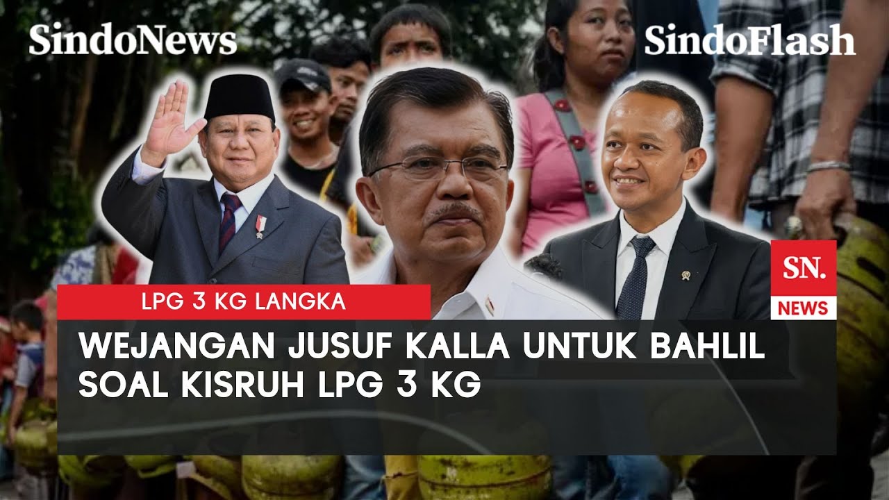Jusuf Kalla Hadir di Istana, Ikut Rapat Bareng Bahlil dan Prabowo Bahas Subsidi Elpiji | Sindo Flash
