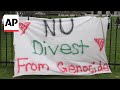Northwestern University students protest the war in Gaza