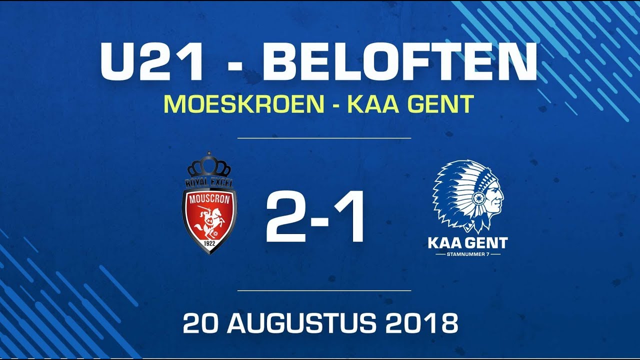 U21 Moeskroen-KAA Gent: 2-1