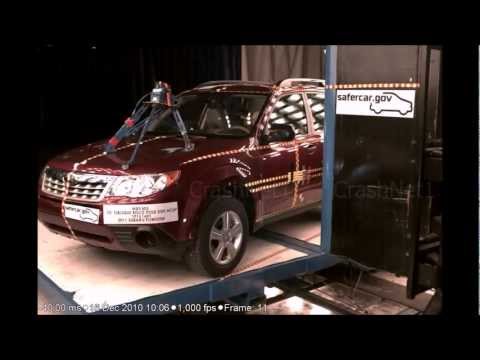 Видео краш-теста Subaru Forester с 2008 года